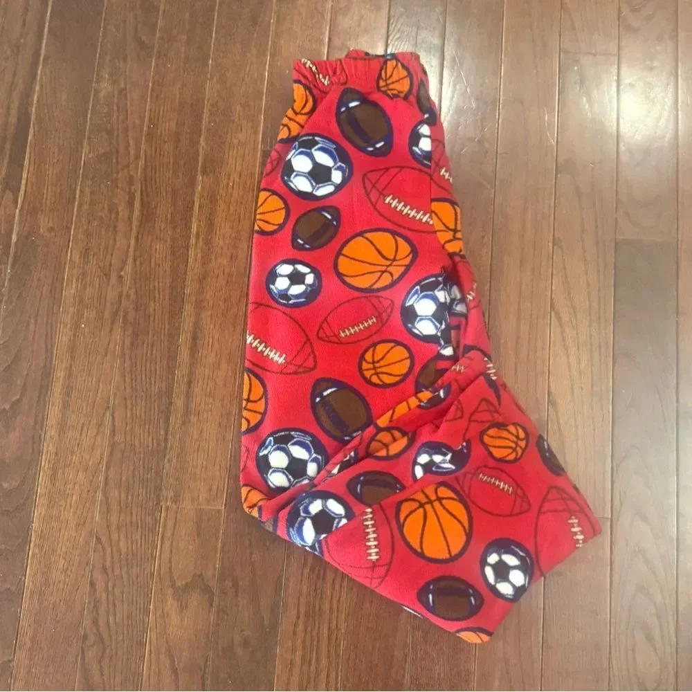 3 pairs boys sports themed sleep pants size medium
